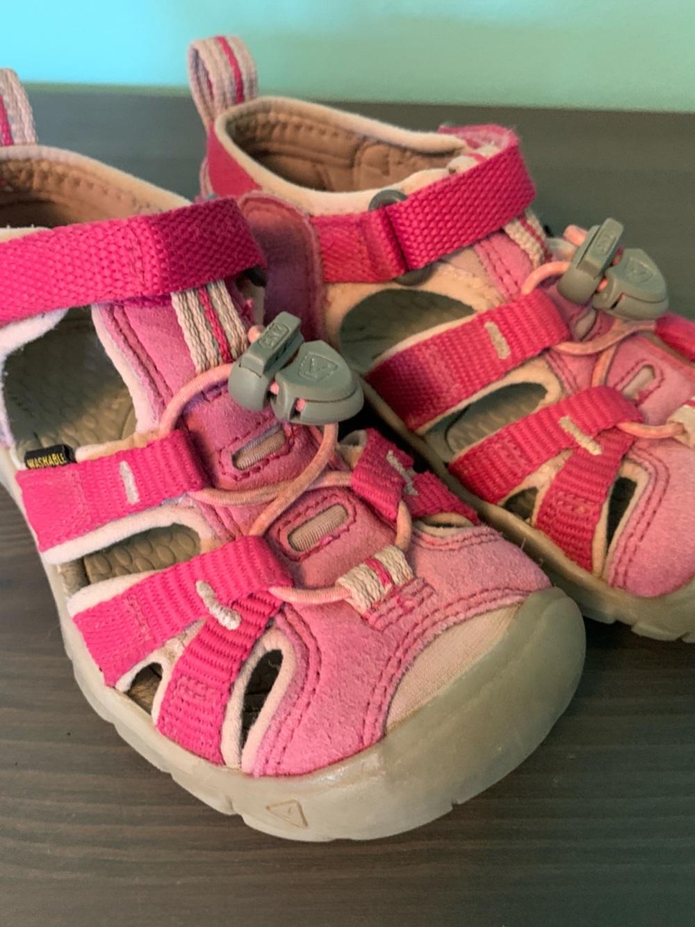 Pink Keen Sandals, size T8 (toddler)